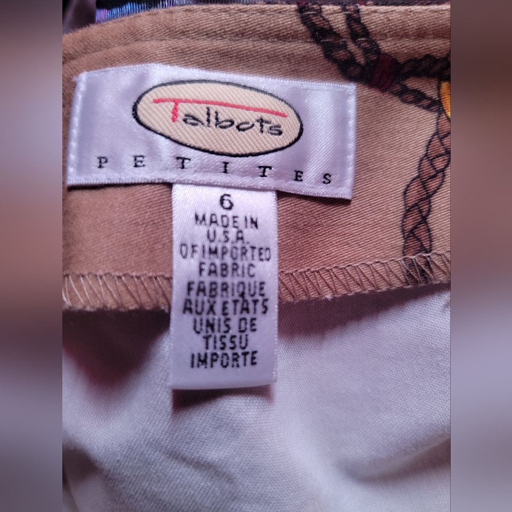 Talbots Equestrian tan skirt - Picture 2 of 3